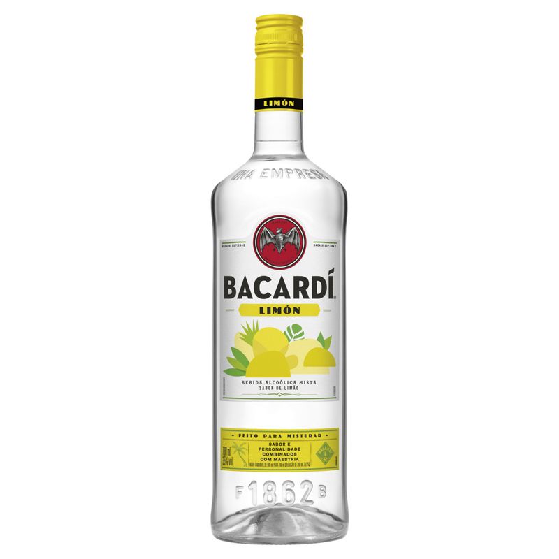Bebida Mista Alcoólica Limão Bacardí Garrafa 700ml
