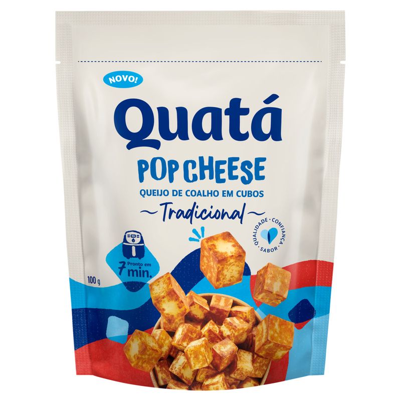 Queijo Coalho em Cubos Tradicional Quatá Pop Cheese 100g