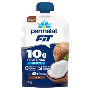 Iogurte Parcialmente Desnatado Coco Zero Lactose Parmalat Fit Squeeze 100g