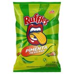Batata Frita Ondulada Pimenta Mexicana Elma Chips Ruffles Pacote 110g