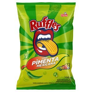 Batata Frita Ondulada Pimenta Mexicana Elma Chips Ruffles Pacote 110g