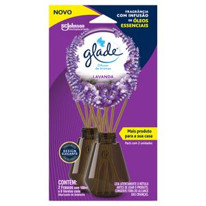 Pack Difusor de Aromas Lavanda Glade Caixa 2 Unidades 100ml Cada