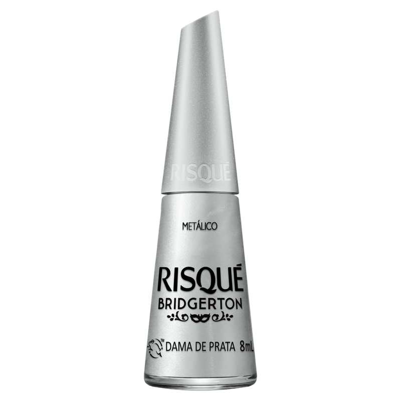 Esmalte Metálico Dama de Prata Bridgerton Risqué Frasco 8ml