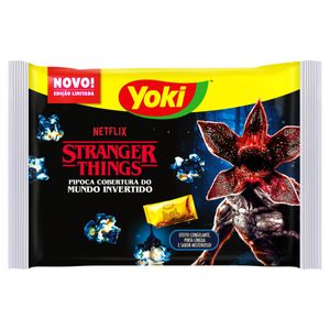 Pipoca para Micro-Ondas Cobertura do Mundo Invertido Stranger Things Yoki Pacote 140g