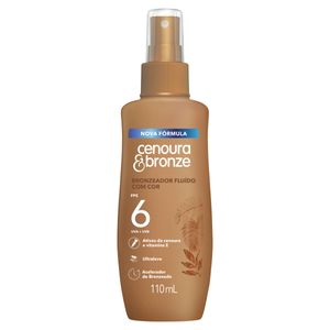 Bronzeador Fluido com Cor FPS 6 Cenoura & Bronze Frasco 110ml Spray