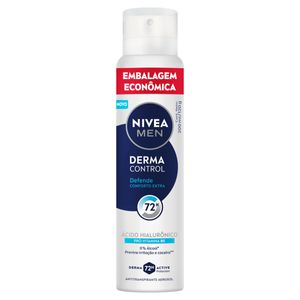 Antitranspirante Aerossol Nivea Men Derma Control Defende 200ml Spray Embalagem Econômica