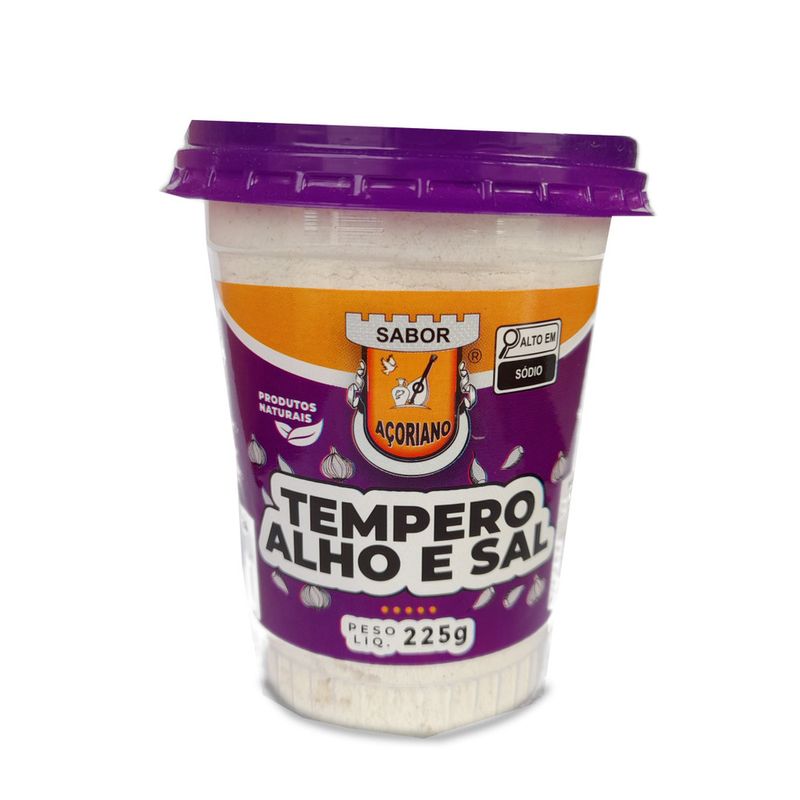 Tempero Sabor Açoriano Alho e Sal  PT 225gramas