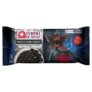 Waffle Congelado Floresta Negra Stranger Things Forno de Minas Pacote 280g 8 Unidades