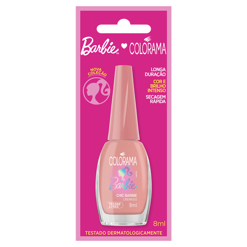Esmalte Cremoso Chic Barbie Colorama Blister 8ml