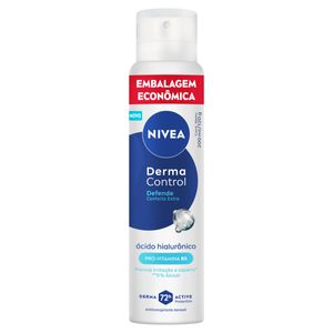 Antitranspirante Aerossol Nivea Derma Control Defende 200ml Spray Embalagem Econômica