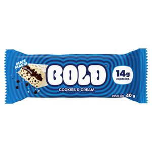 Barra de Proteína Cookies & Cream Bold Pacote 40g