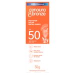 Protetor Solar Facial Toque Seco FPS 50 Cenoura & Bronze Caixa 50g