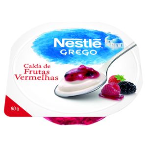 Iogurte Integral Grego Calda Frutas Vermelhas Nestlé Pote 90g