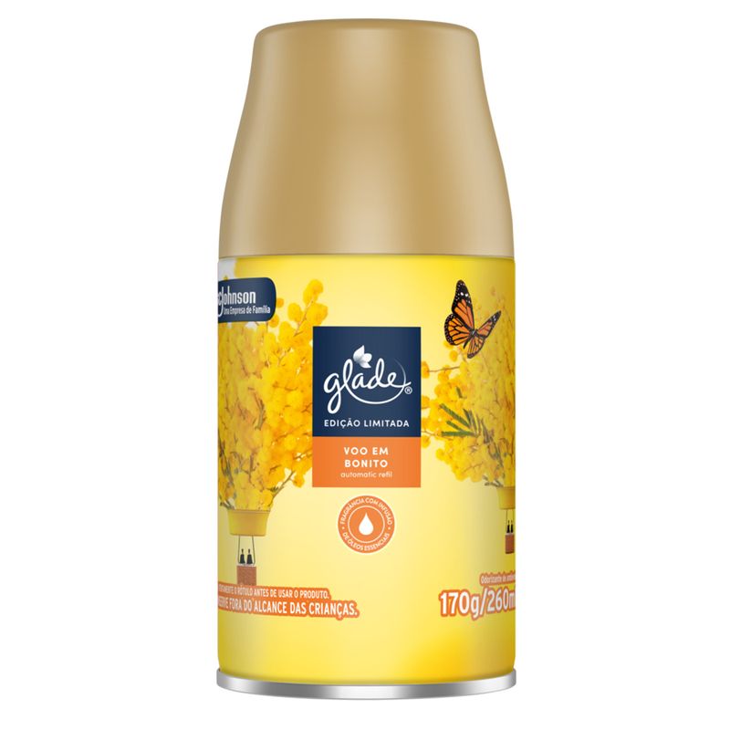 Odorizador de Ambiente Voo em Bonito Glade Automatic Frasco 260ml Refil