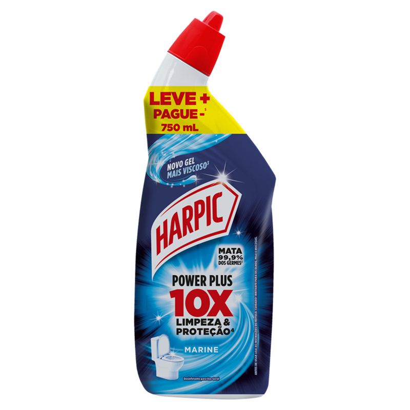 Desinfetante Uso Geral Marine Harpic Power Plus Squeeze 750ml Leve Mais Pague Menos