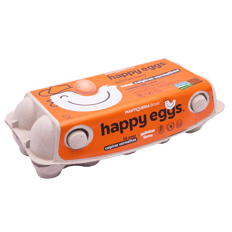 Ovos Caipiras Vermelhos Mantiqueira Happy Eggs C/10 unidades