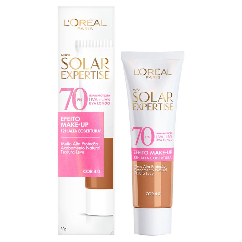 Protetor Solar com Cor 4 0 FPS 70 L'oréal Paris Solar Expertise Caixa 30g