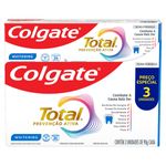 Pack Creme Dental Whitening Colgate Prevenção Ativa Caixa 3 Unidades 90g cada