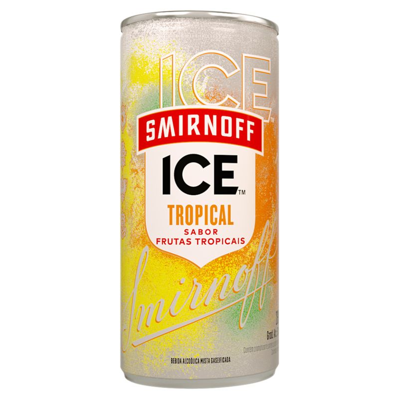 Bebida Mista Alcoólica Gaseificada Tropical Smirnoff Ice Lata 269ml