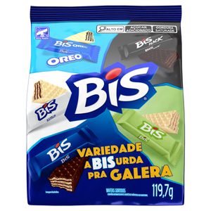 Wafer Sortido Lacta Bis Pacote 119,7g
