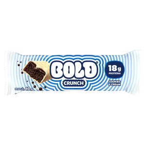 Barra de Proteína Cookies & Cream Bold Crunch Pacote 60g