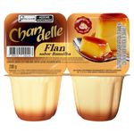 Sobremesa Láctea Flan Baunilha Calda Caramelo Chandelle Bandeja 200g 2 Unidades