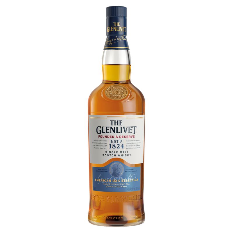 Whisky Escocês Single Malt Founder's Reserve The Glenlivet Garrafa 750ml