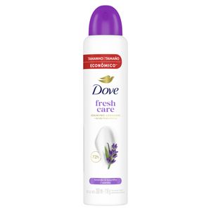 Antitranspirante Aerossol Lavanda & Baunilha Dove Fresh Care 200ml Spray Tamanho Econômico