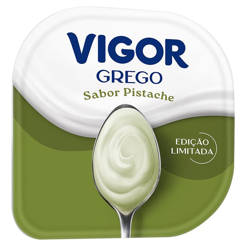 Iogurte Grego Pistache Vigor Pote 90g
