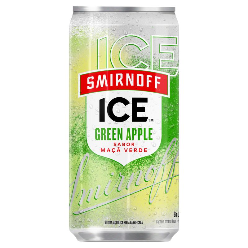 Bebida Mista Alcoólica Gaseificada Green Apple Smirnoff Ice Lata 269ml