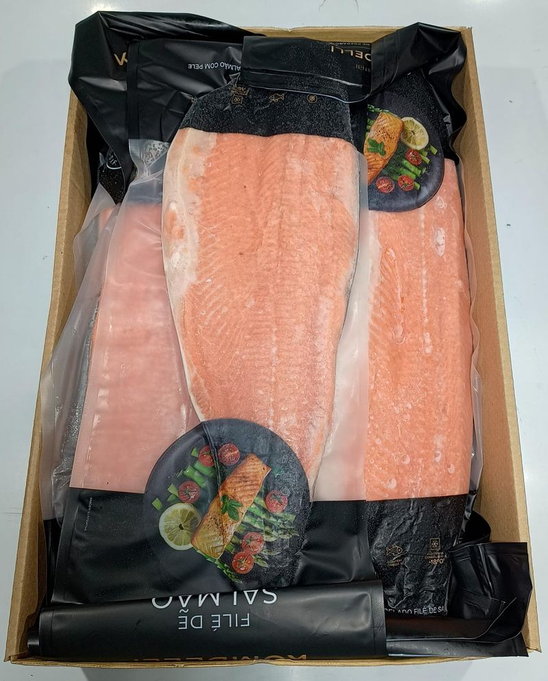 File de Peixe Salmao Komdelli Congelado  AV 1kg