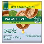 Pack Sabonete Barra Nutrição Intensiva Palmolive Naturals Envoltório 255g 3 Unidades Leve Mais Pague Menos