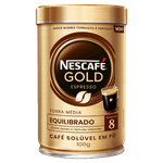 Café Solúvel em Pó Espresso Equilibrado Nescafé Gold Lata 100g