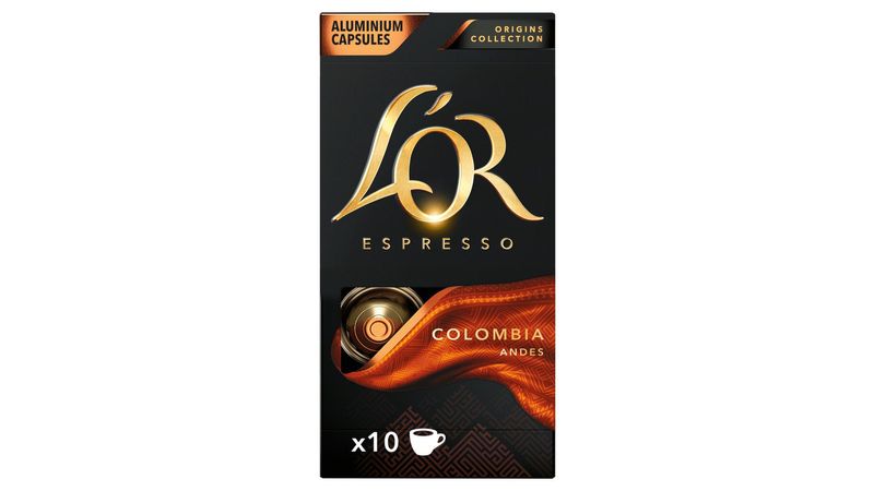 Café em Cápsula Torrado e Moído Espresso Colômbia L´or Origins