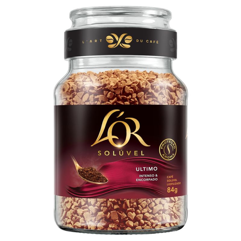 Café Solúvel Liofilizado L'or Ultimo Vidro 84g