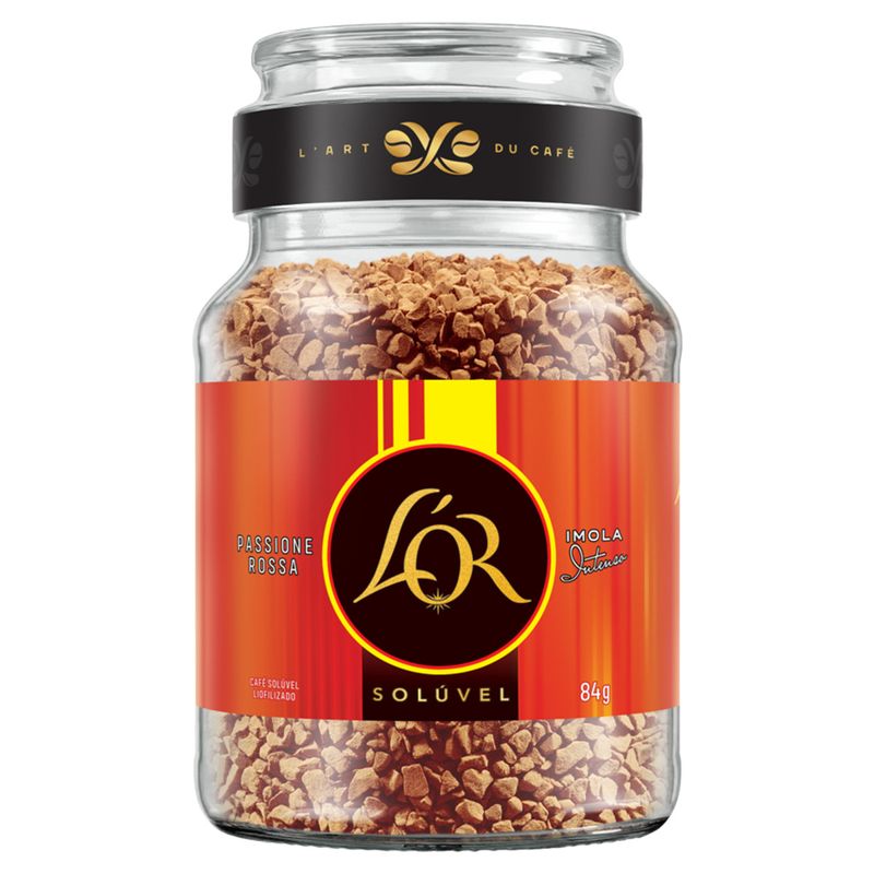 Café Solúvel Liofilizado Imola Intenso L'or Passione Rossa Vidro 84g