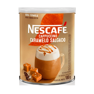 Cappuccino Pó Solúvel Caramelo Salgado Nescafé Lata 180g