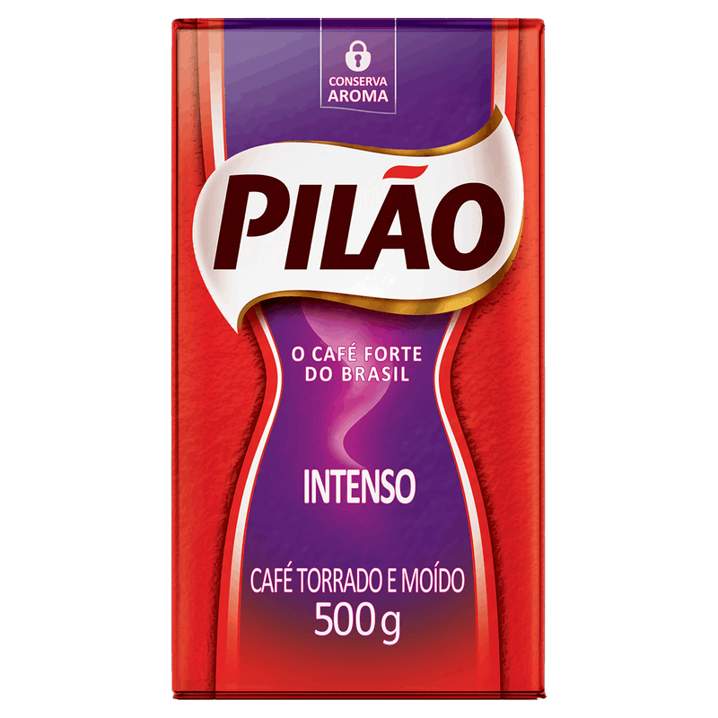 Café Torrado e Moído a Vácuo Intenso Pilão Pacote 500g