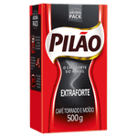 Café Torrado e Moído a Vácuo Extraforte Pilão Pacote 500g