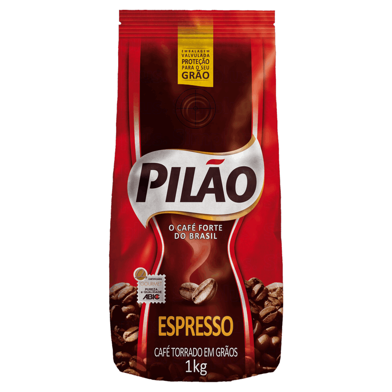 Café Torrado em Grãos Espresso Pilão Pouch 1kg