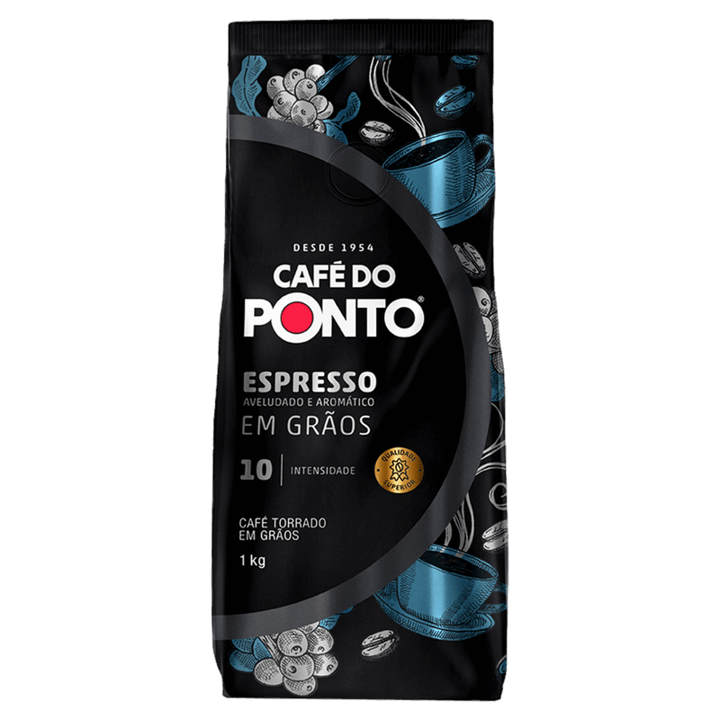 Café Torrado em Grãos Espresso Café do Ponto Pacote 1kg