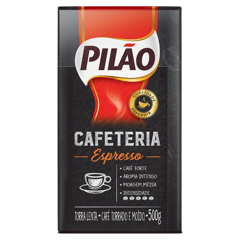 Café Torrado e Moído a Vácuo Espresso Pilão Cafeteria Pacote 500g
