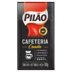 Café Torrado e Moído Coado a Vácuo Pilão Cafeteria Pacote 500g