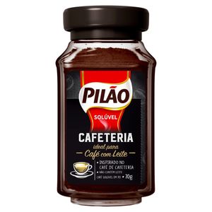 Cafe Soluvel em Po Pilao Cafeteria Vidro 70g