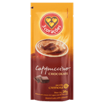 Cappuccino Solúvel Chocolate 3 Corações Sachê 20g