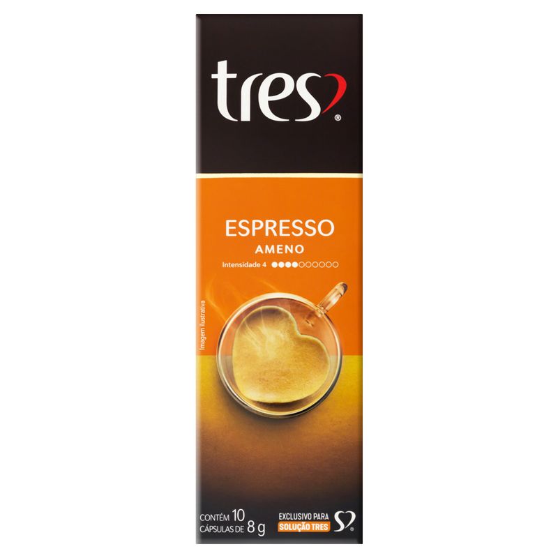 Cafe Tres 10CP Espresso Ameno  Cx 80GR