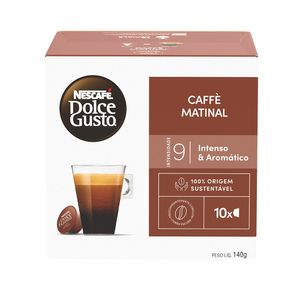 Café em Cápsula Torrado e Moído Caffè Matinal Nescafé Dolce Gusto Caixa 80g 10 Un