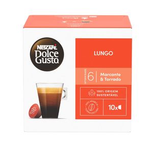 Café em Cápsula Torrado e Moído Lungo Nescafé Dolce Gusto Caixa 70g 10 Un