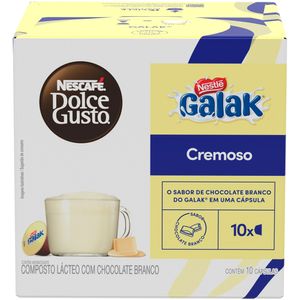 Composto Lácteo em Cápsula Galak Nescafé Dolce Gusto Caixa 180g 10 Unidades