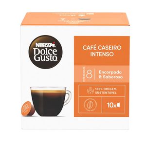 Café em Cápsula Torrado e Moído Caseiro Intenso Nescafé Dolce Gusto Caixa 90g 10 Un